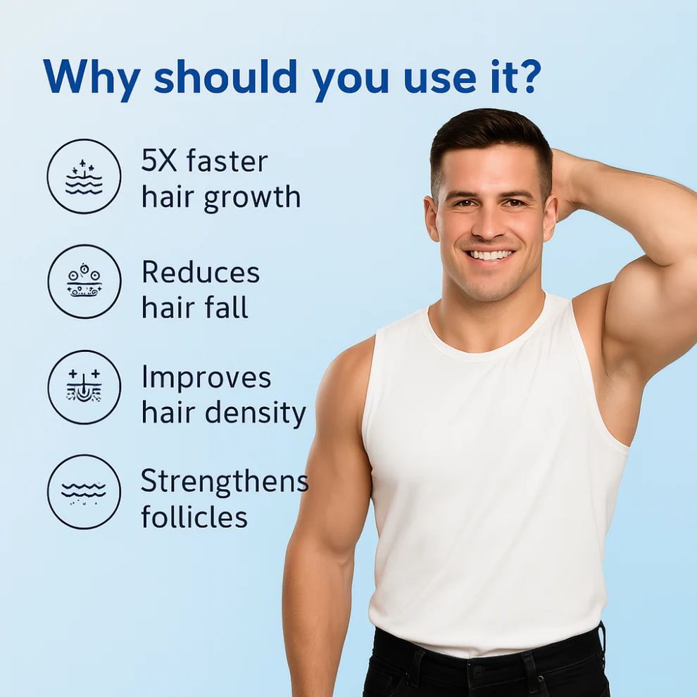 Hair Growth Serum Roll On- BUY 1 GET 1  FREE