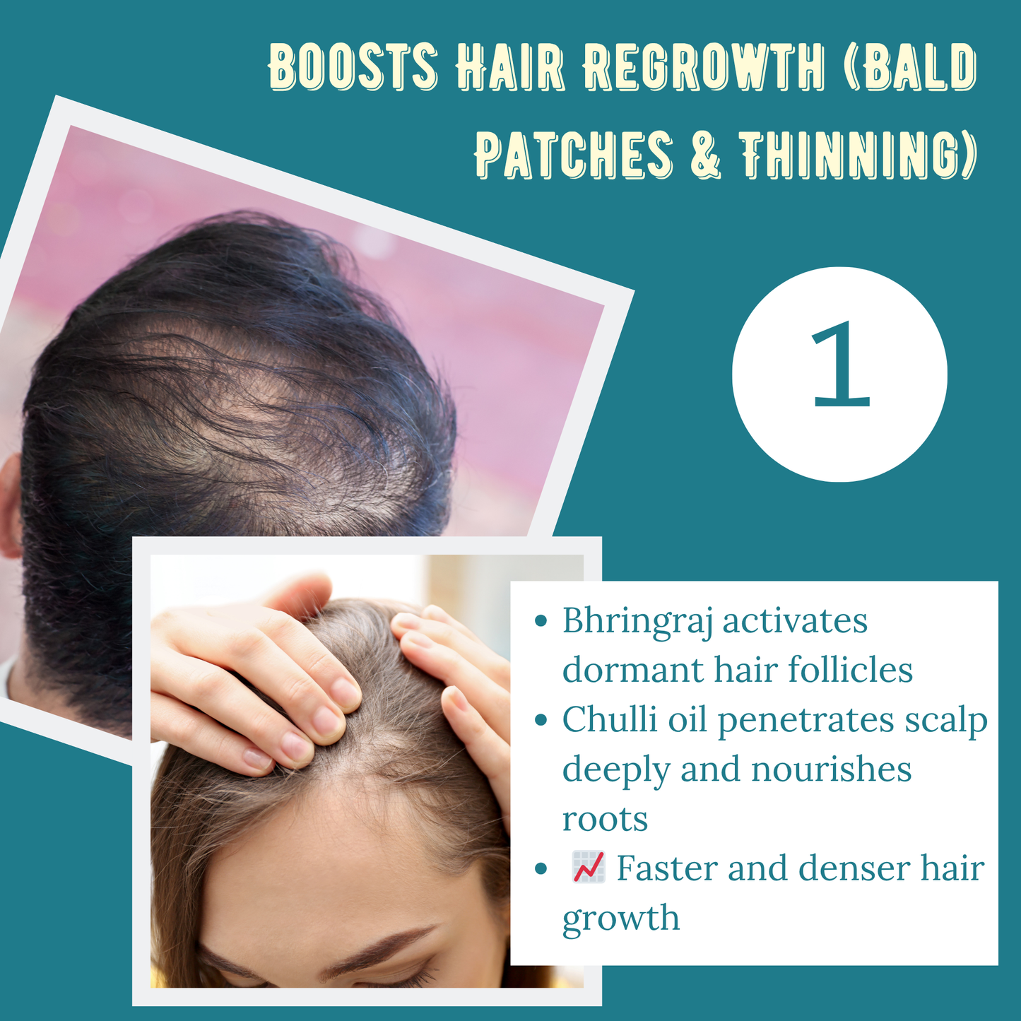 Kesh-Chulli Hair Regrowth Oil Mixed with Bhringraj, Rosemary