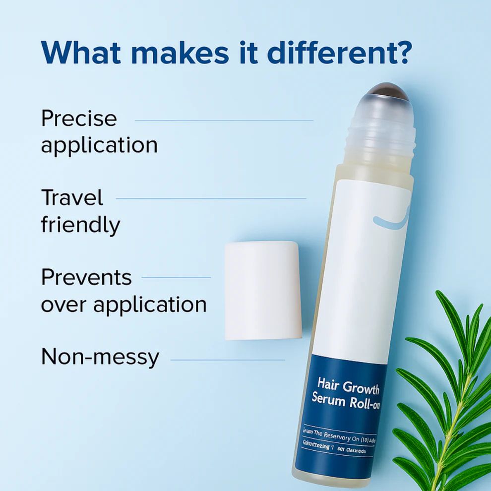 Hair Growth Serum Roll On- BUY 1 GET 1  FREE