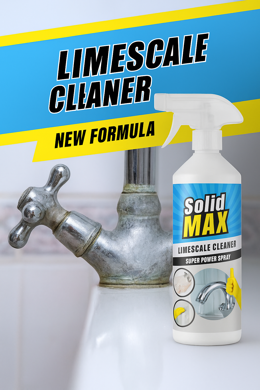 SolidMax – Limescale Remover & Protector (Lasts 6 Months to 1 Year)